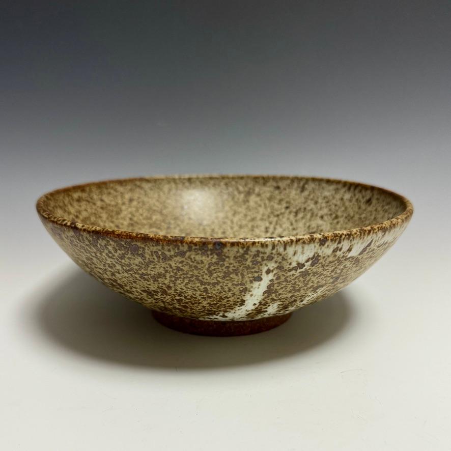 American Matte Speckled Ceramic Bowl by Jason Fox For Sale