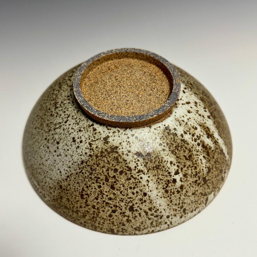 Contemporary Matte Speckled Ceramic Bowl by Jason Fox For Sale