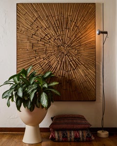 Matte White Glazed Ceramic Gainey Prototype Midcentury Chalice Planter