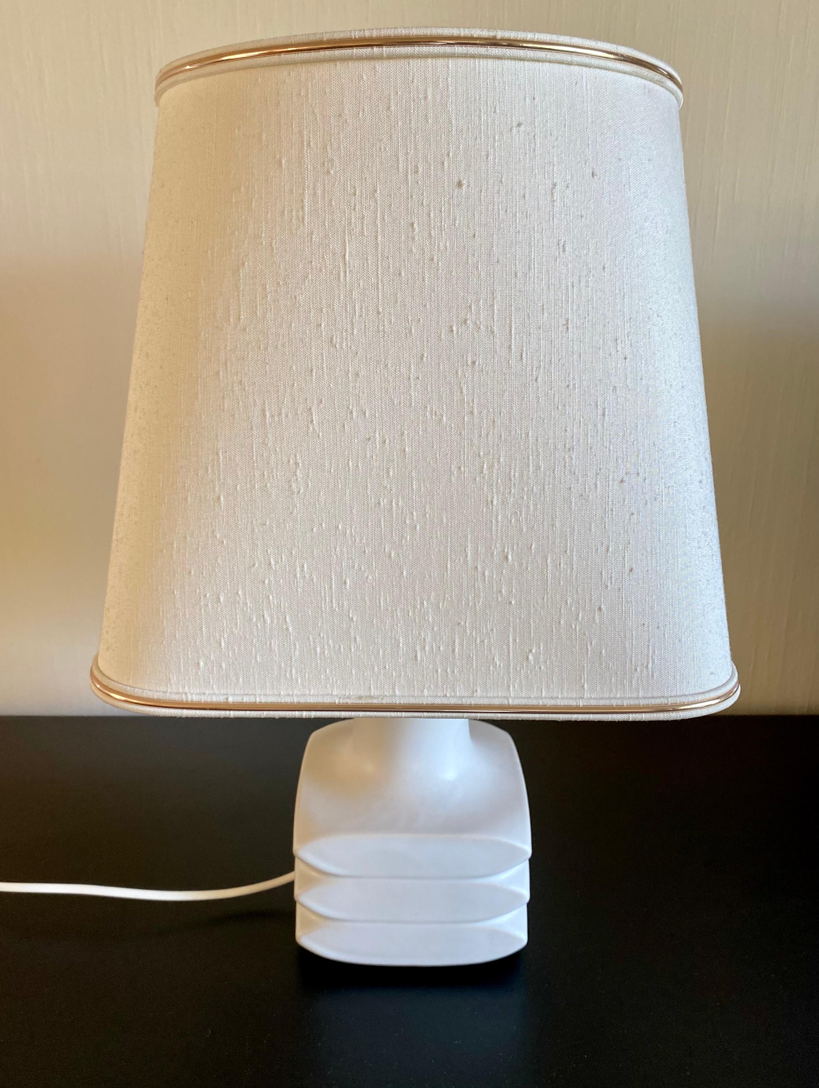 Matte White Table Lamp By Cari Zalloni For Steuler In Good Condition For Sale In Schagen, NL