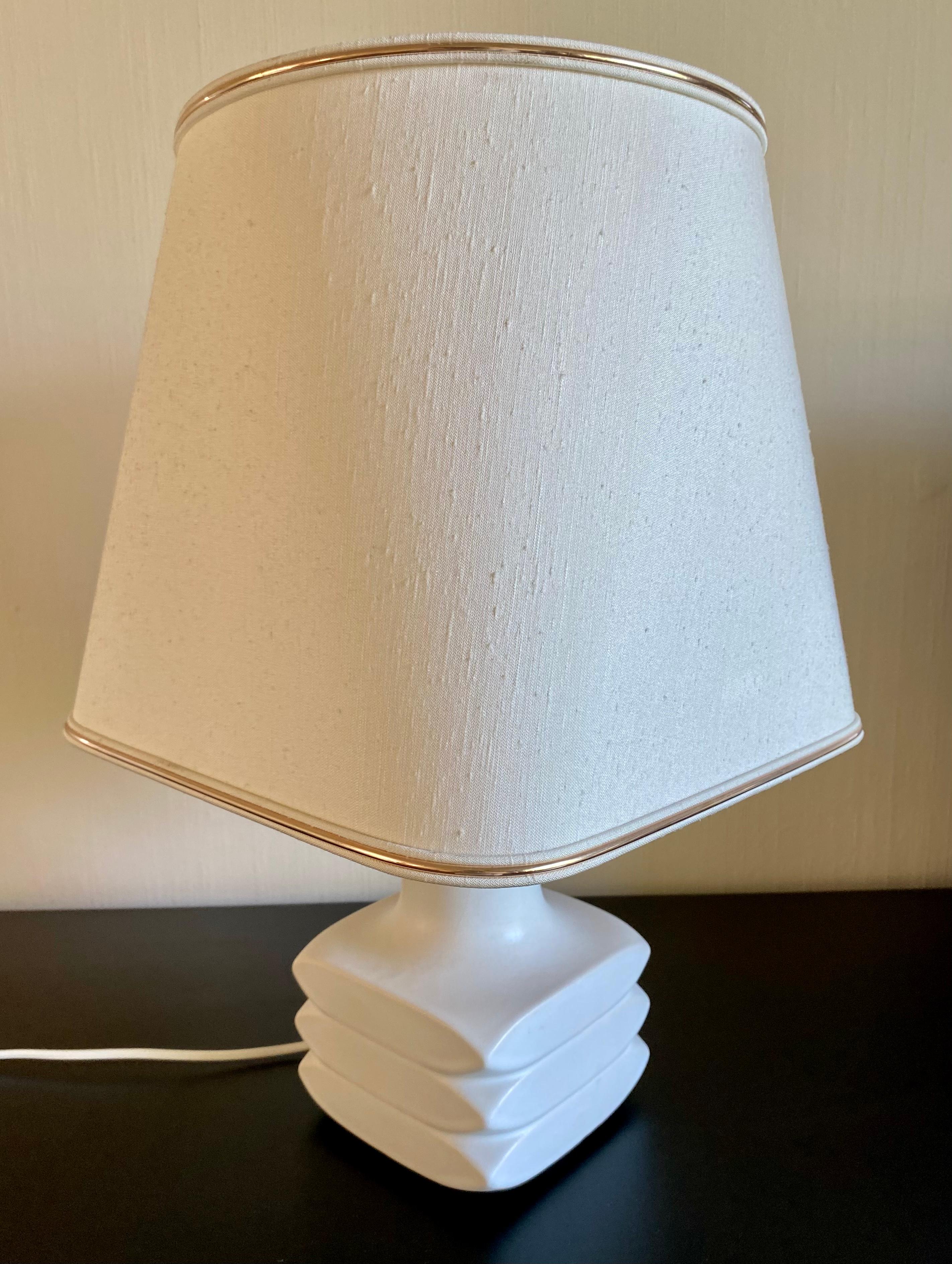 Matte White Table Lamp By Cari Zalloni For Steuler For Sale 2