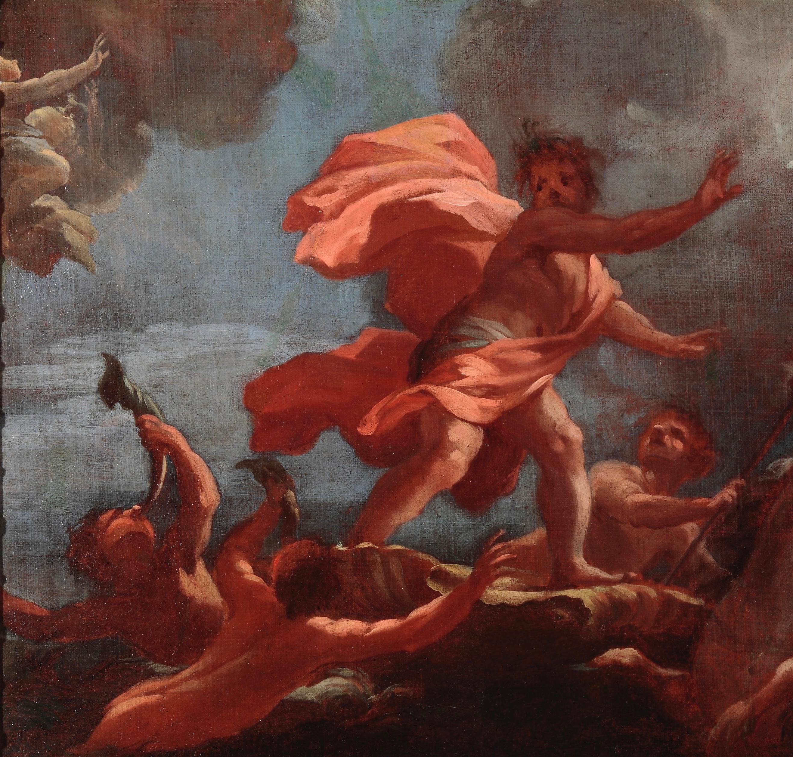 17th-18th Century By Matteo Bonechi Marine Triumph Oil on Canvas For Sale 2