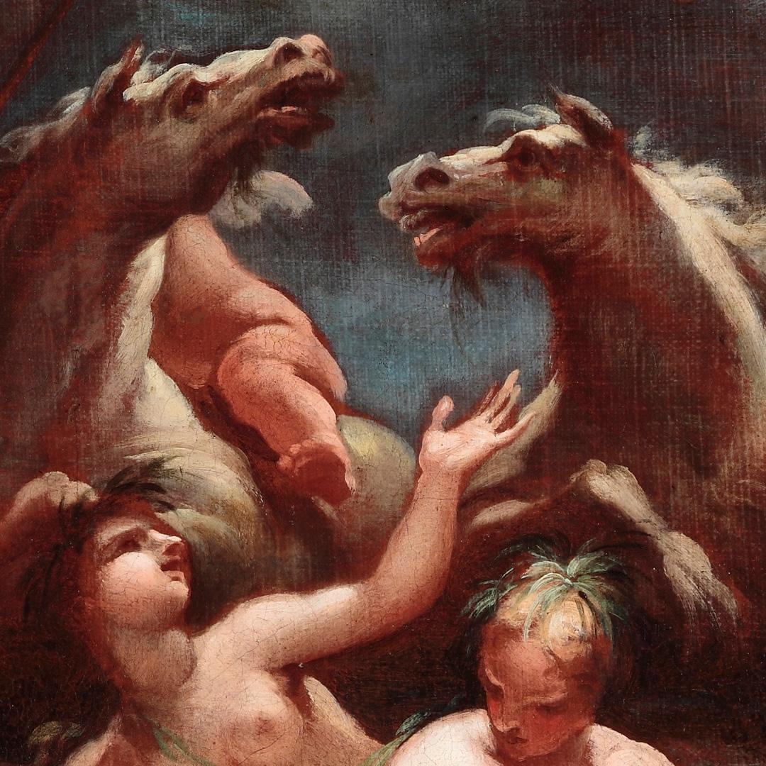 Matteo Bonechi, Marine Triumph, Öl auf Leinwand, 17.-18. Jahrhundert (Braun), Figurative Painting, von Matteo Bonechi 