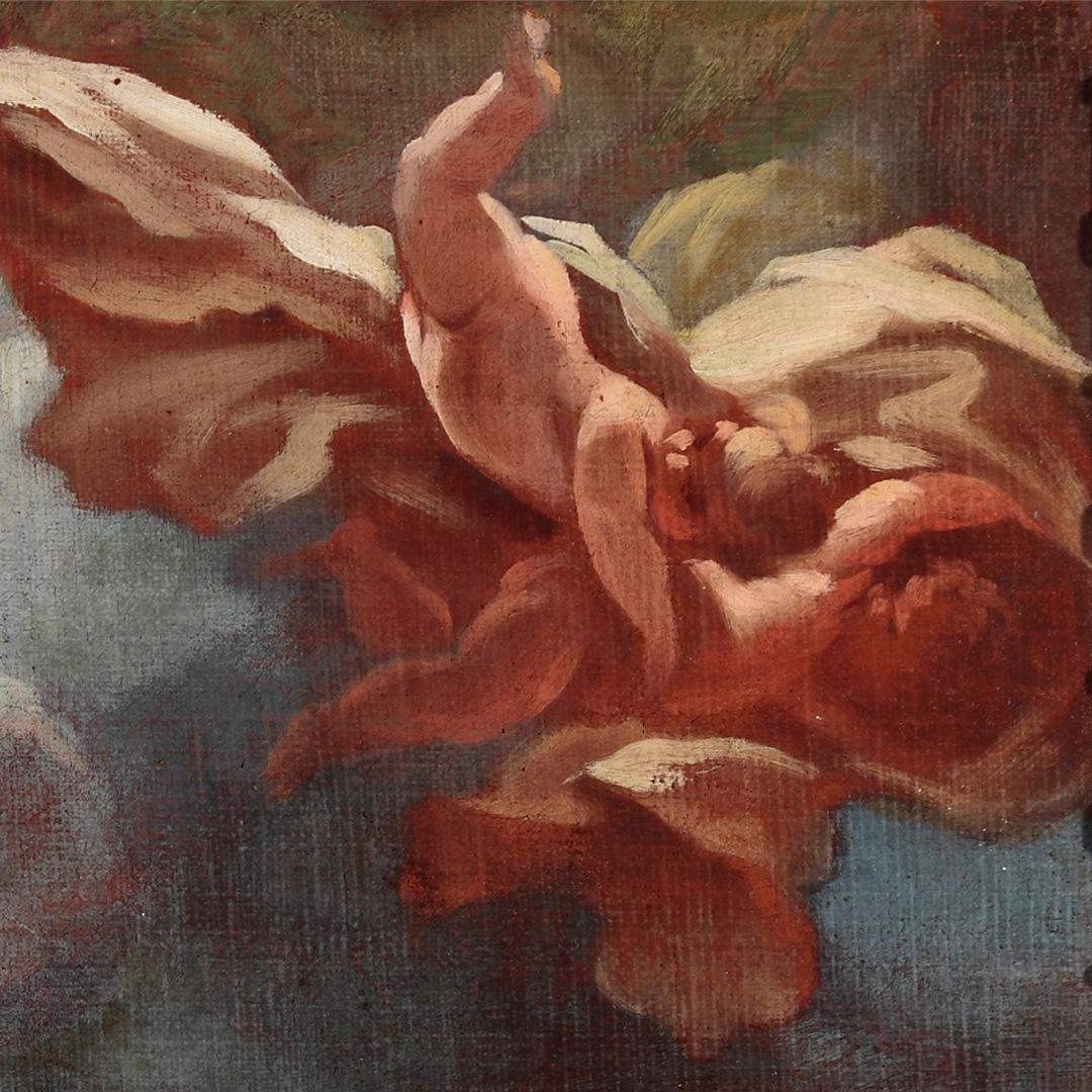 Matteo Bonechi (Florenz, Italien, 1669 - 1756)
Titel: Triumph
Medium: Öl auf Leinwand
Maße: ohne Rahmen 65 x 80 cm - mit Rahmen 85 x 100 cm

Gutachten von Professor Sandro Bellesi

Veröffentlichungen:
S. Bellesi, in Pittura e Scultura a Firenze