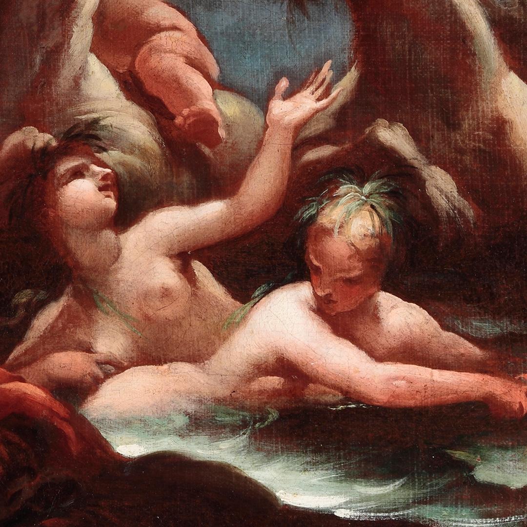 Matteo Bonechi, Marine Triumph, Öl auf Leinwand, 17.-18. Jahrhundert im Angebot 1