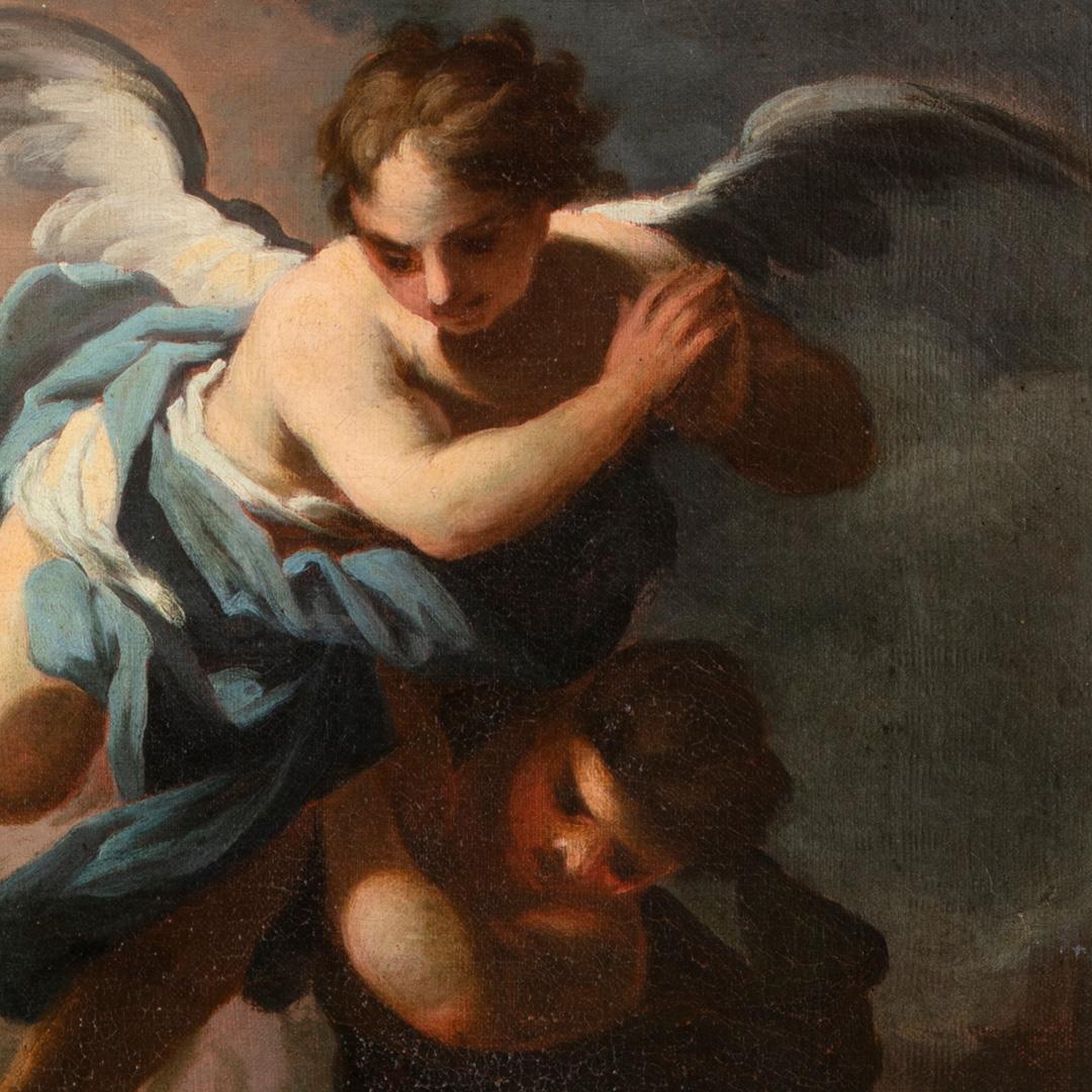 Matteo Bonechi Präsentation von Jesus, Gemälde Öl auf Leinwand, 18. Jahrhundert im Angebot 7