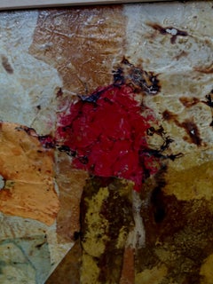 Bultrini 7 YELLOW original contemporary mixed media painting