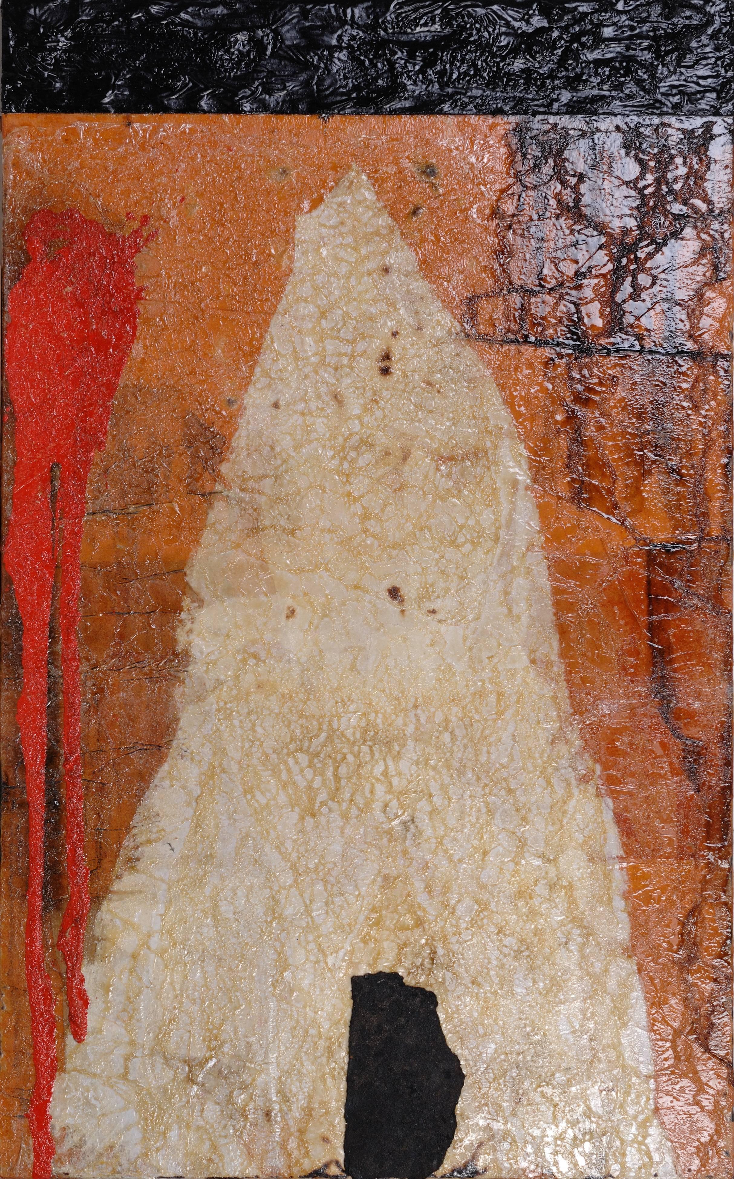 Abstract Painting di MATTEO BULTRINI - Bultrini  Sentiero tra gli alberi 2008 pittura originale contemporanea a tecnica mista