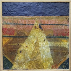 Bultrini. "GOLDEN AND BLACK 2" 2005 original contemporary mixed media painting