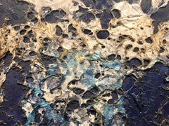 M. Bultrini Blue Big collage "GRAND BLUE"2006 original abstract