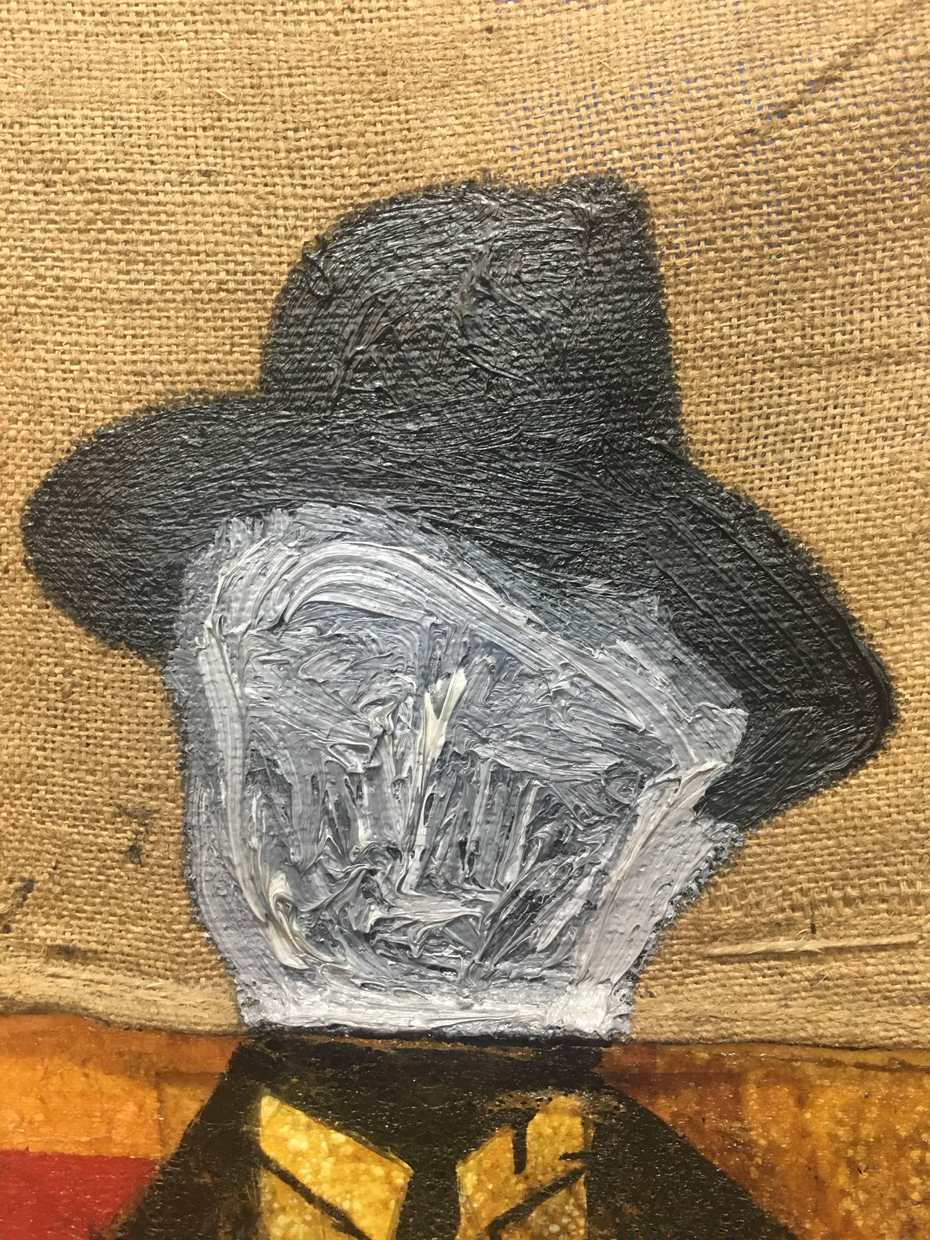 MATTEO BULTRINI 6  Collage de toile de sac - « NO TITLE » 2005 en vente 1