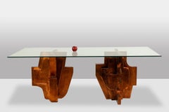 Matteo Ceccarelli. “Brutalist” sculptural dining table. 1980s.