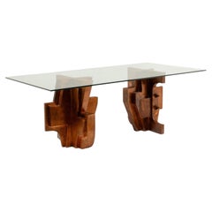Matteo Ceccarelli. “Brutalist” sculptural dining table. 1980s.