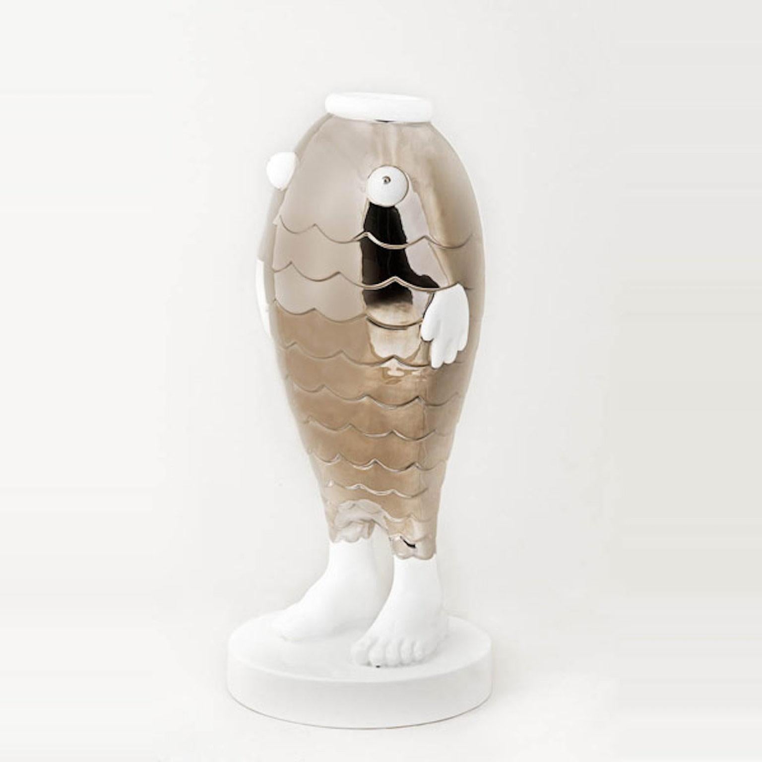 Keramik-Skulptur Pescado, Modell von Matteo Cibic für Superego Editions, Italien im Zustand „Hervorragend“ im Angebot in Milan, Italy