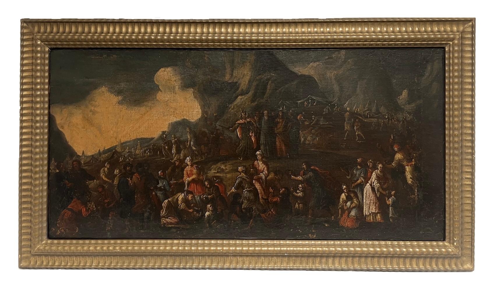 Grande peinture à l'huile italienne du 17ème siècle - Maîtres anciens Painting par Matteo de Pitocchi