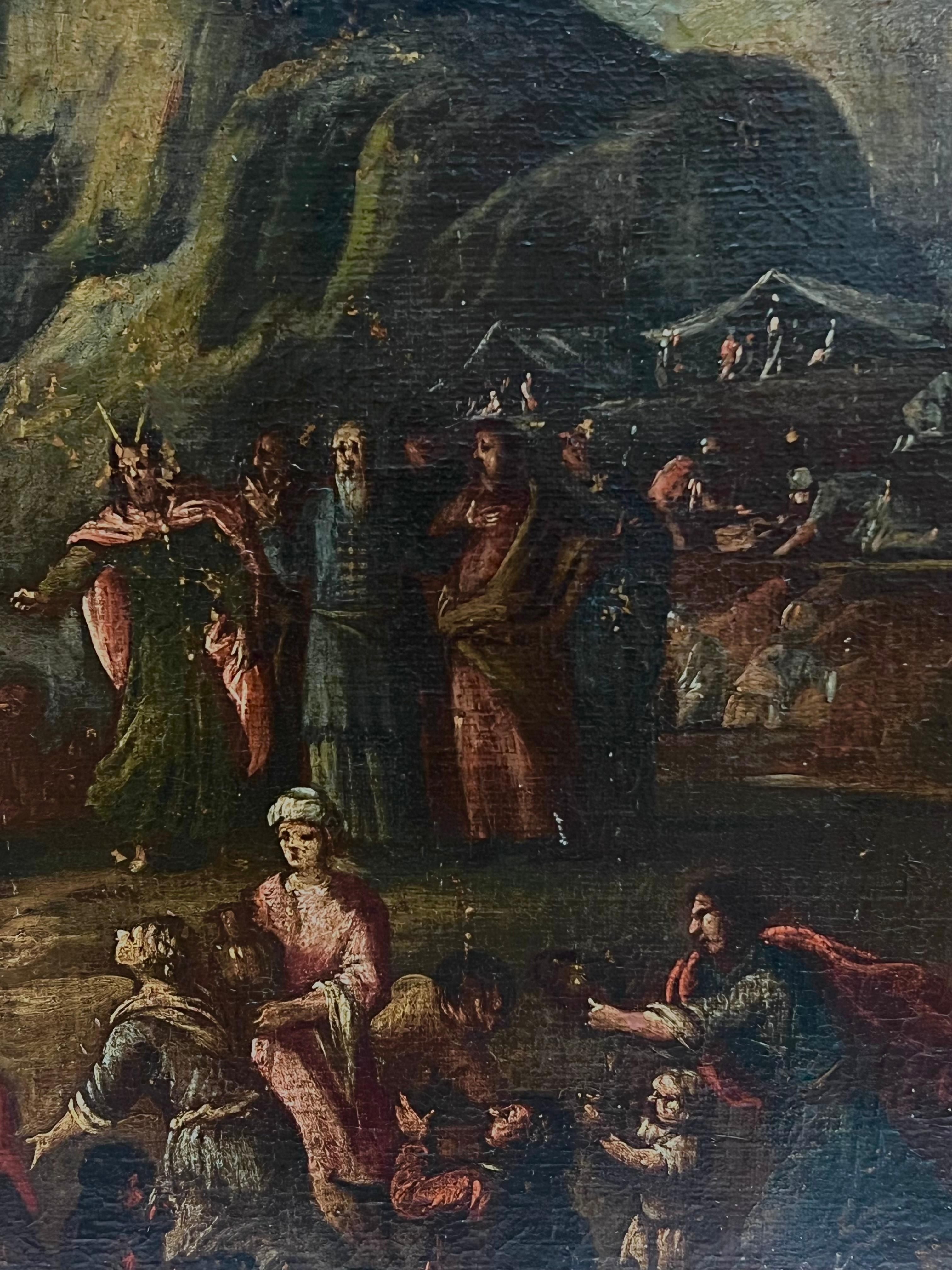 Grande peinture à l'huile italienne du 17ème siècle en vente 1
