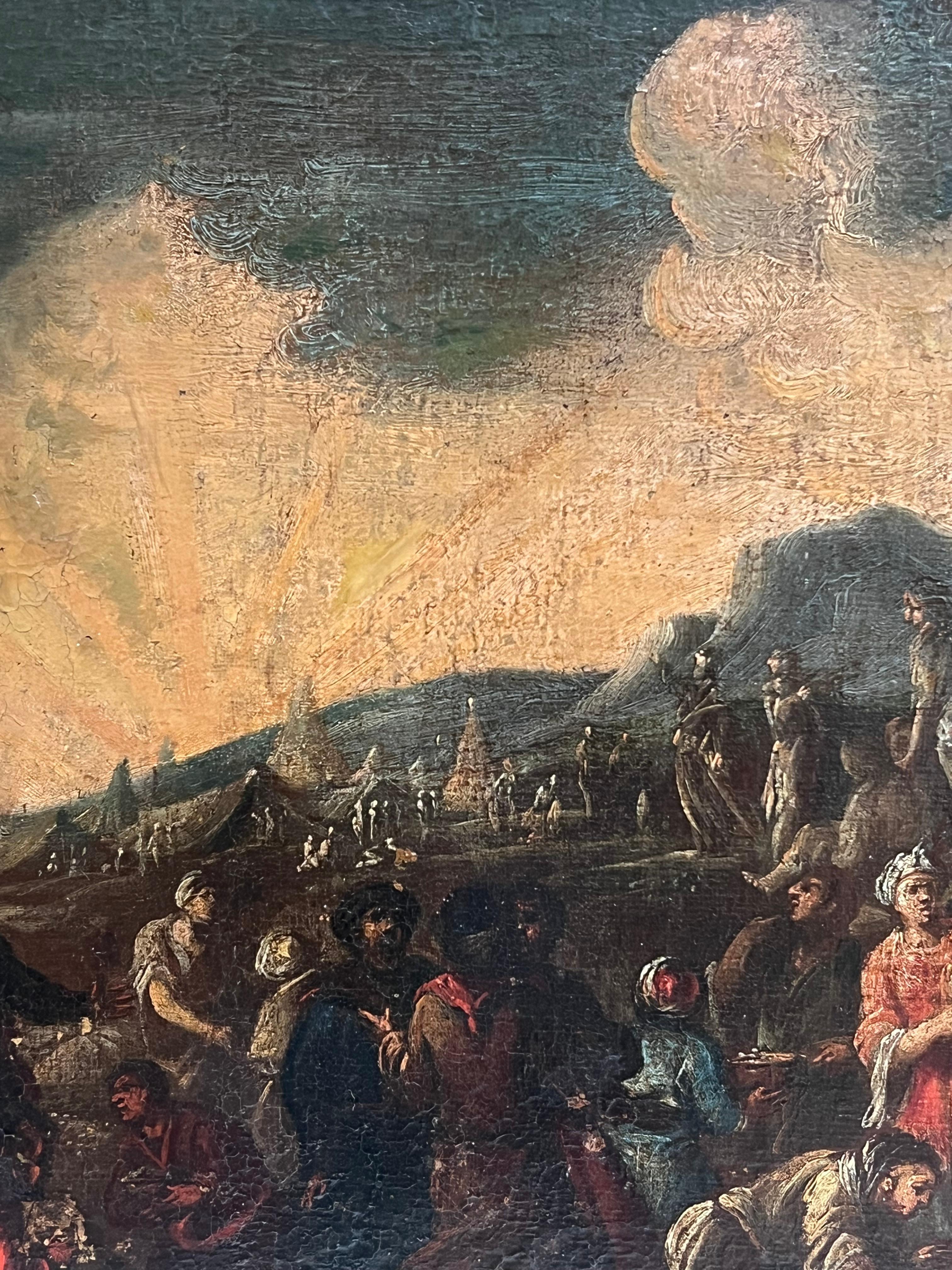 Grande peinture à l'huile italienne du 17ème siècle en vente 3