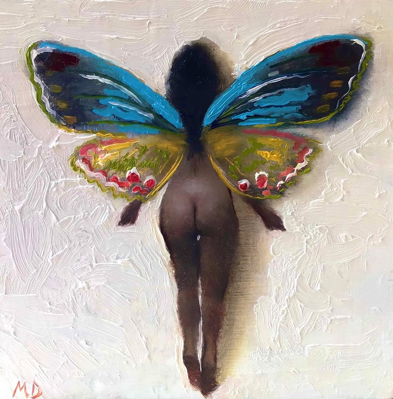 Matteo Di Ventra Nude Painting - "Hidden Fairy" Oil Painting