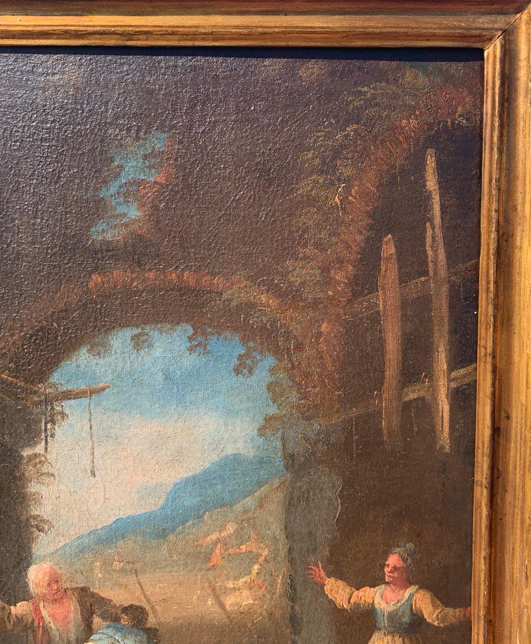Matteo dei Pitocchi (Baroque) - 17th century figure painting - Genre scene For Sale 6