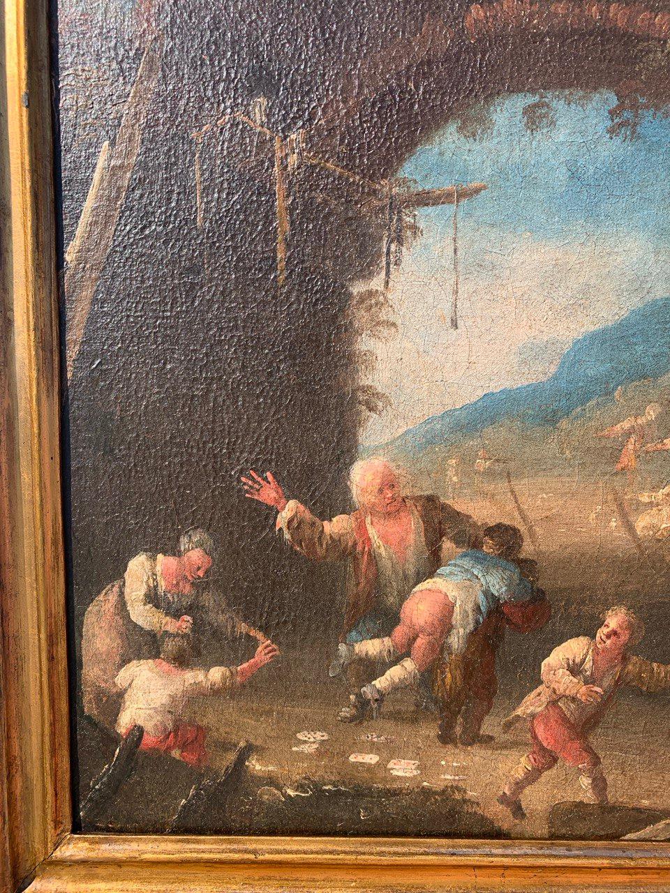 Matteo dei Pitocchi (Baroque) - 17th century figure painting - Genre scene For Sale 2