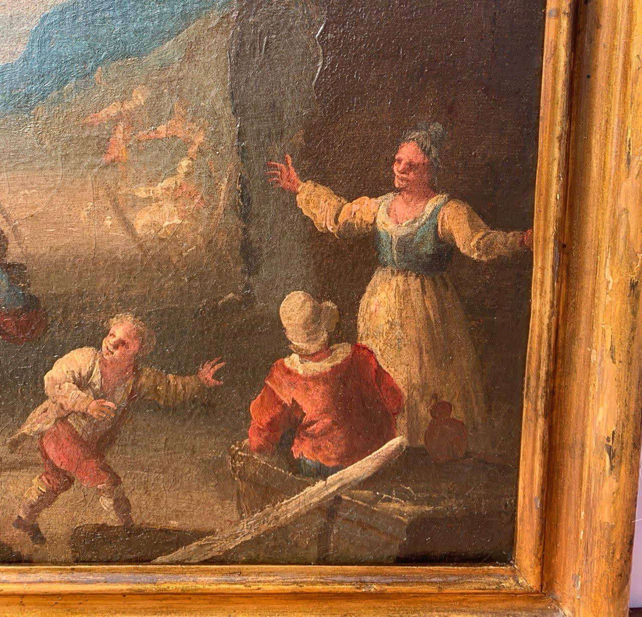Matteo dei Pitocchi (Baroque) - 17th century figure painting - Genre scene For Sale 3