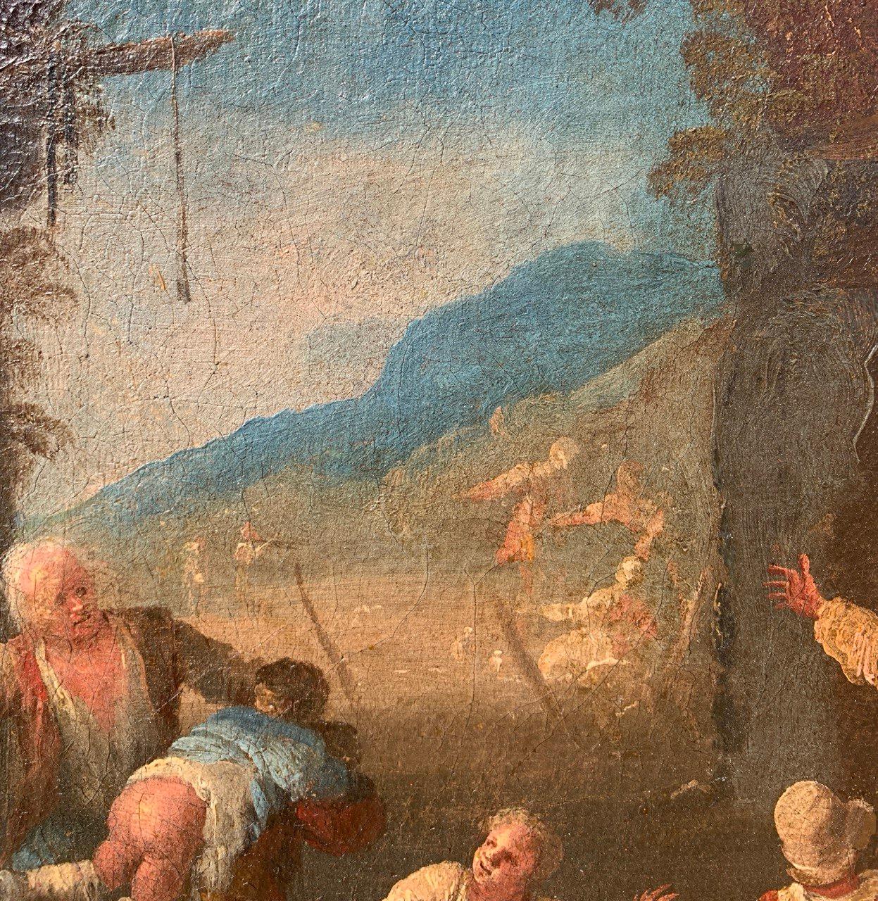 Matteo dei Pitocchi (Baroque) - 17th century figure painting - Genre scene For Sale 4