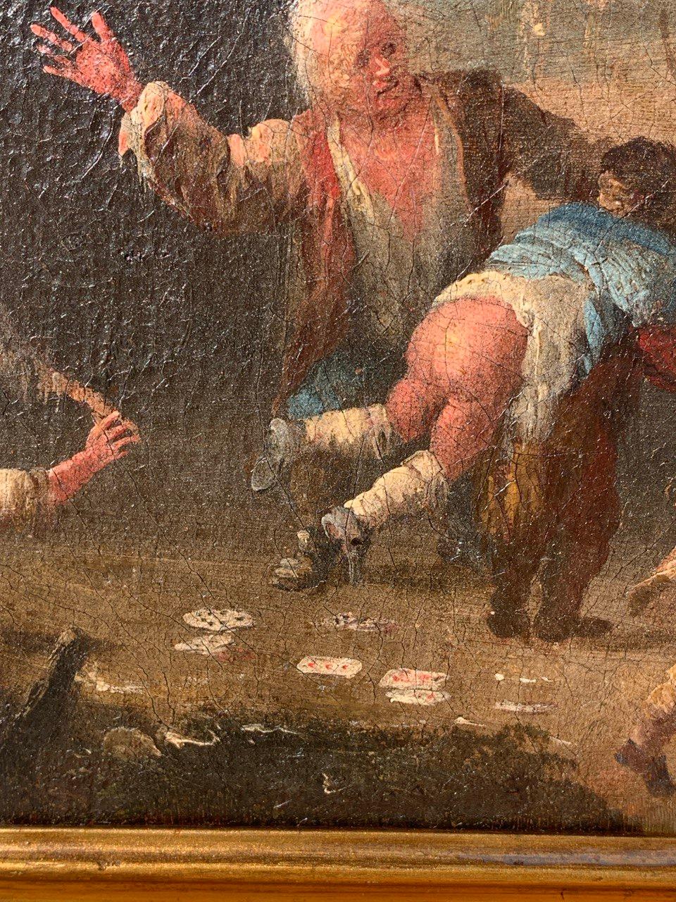 Matteo dei Pitocchi (Baroque) - 17th century figure painting - Genre scene For Sale 5
