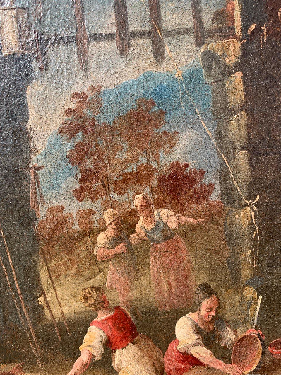 Matteo dei Pitocchi (Baroque) - 17th century figure painting - Genre scene For Sale 5