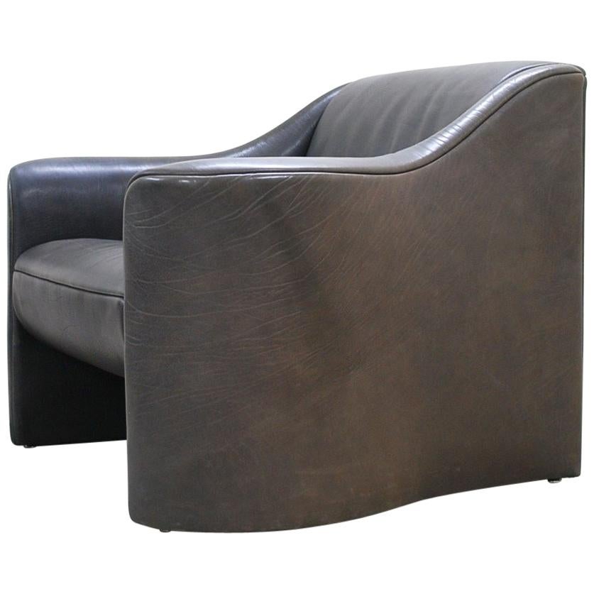 Matteo Grassi Esquire Neck Leather Armchair di Luigi Massoni & Giorgio Cazzaniga