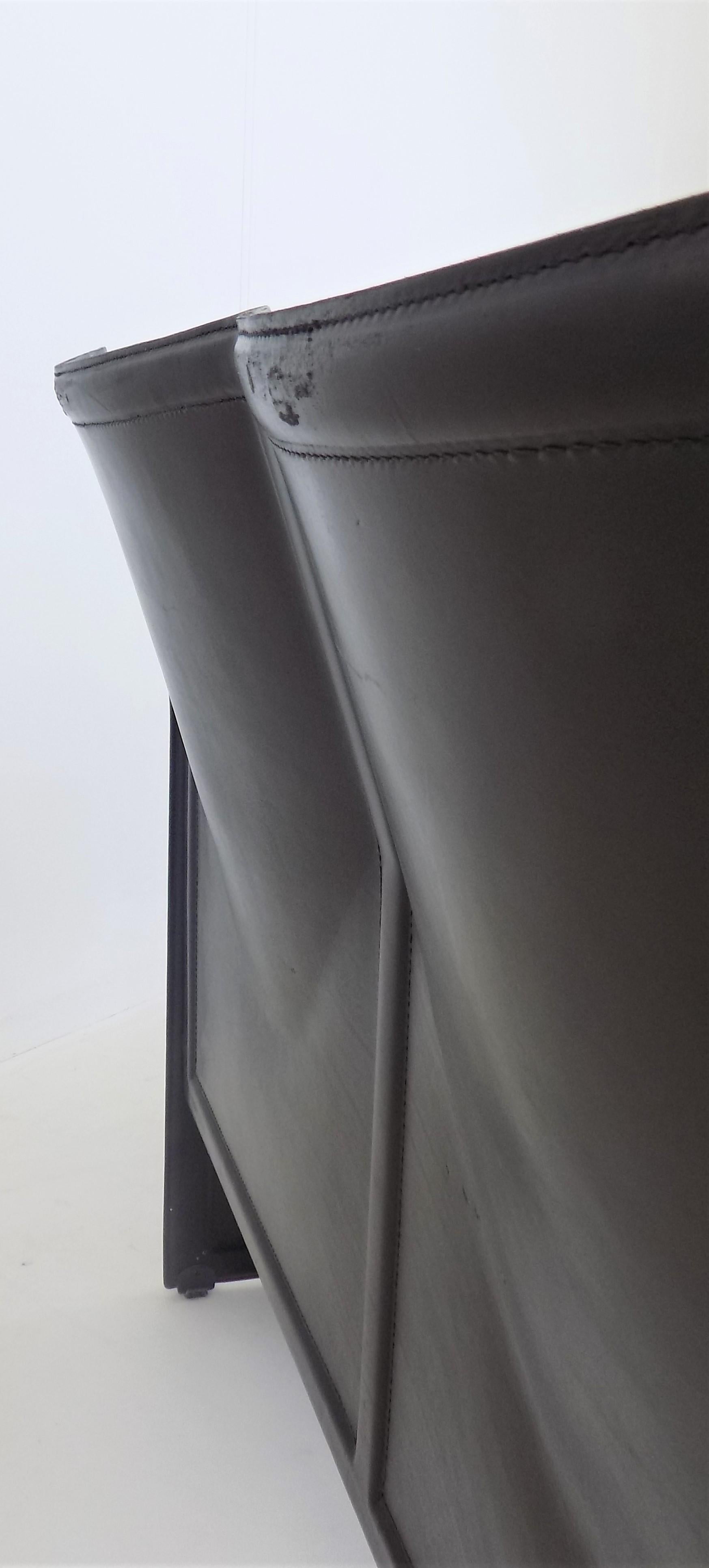 Matteo Grassi Korium 2 Seater Leather Sofa by Tito Agnoli 9