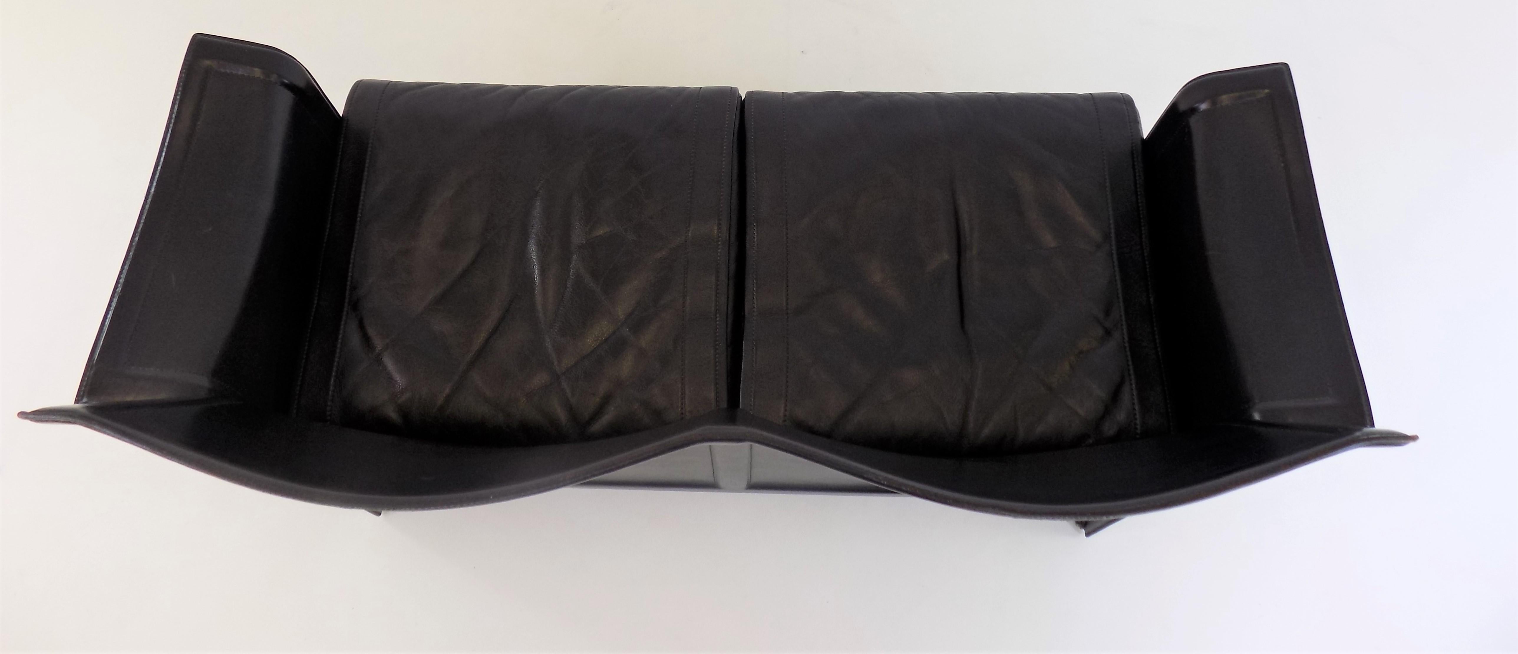 Matteo Grassi Korium 2 Seater Leather Sofa by Tito Agnoli 3