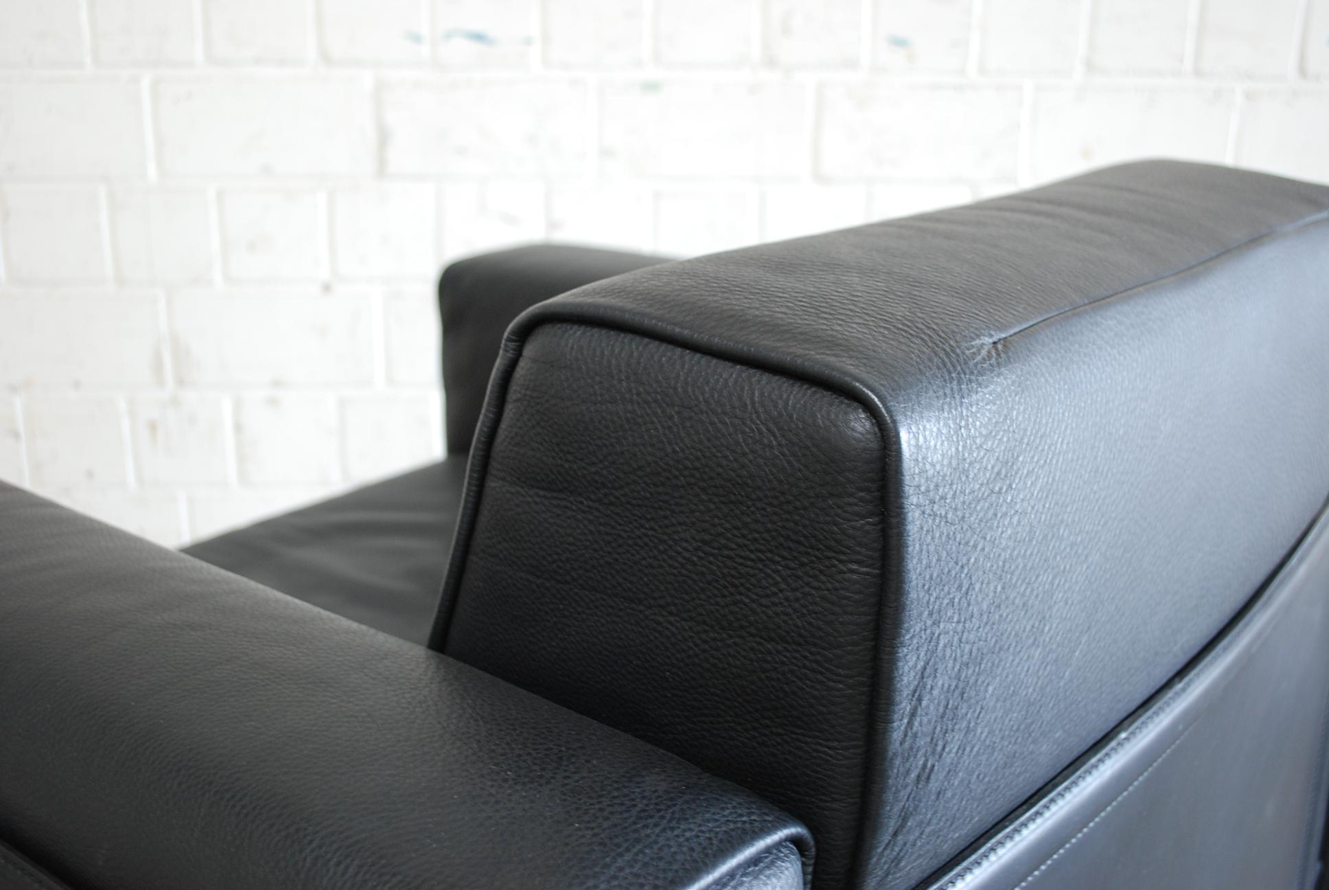 Matteo Grassi Korium Leather Armchair or Chair Korium by Tito Agnoli For Sale 9