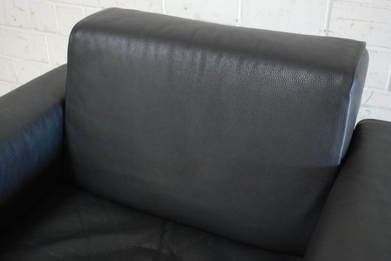 Matteo Grassi Korium Leather Armchair or Chair Korium by Tito Agnoli For Sale 10