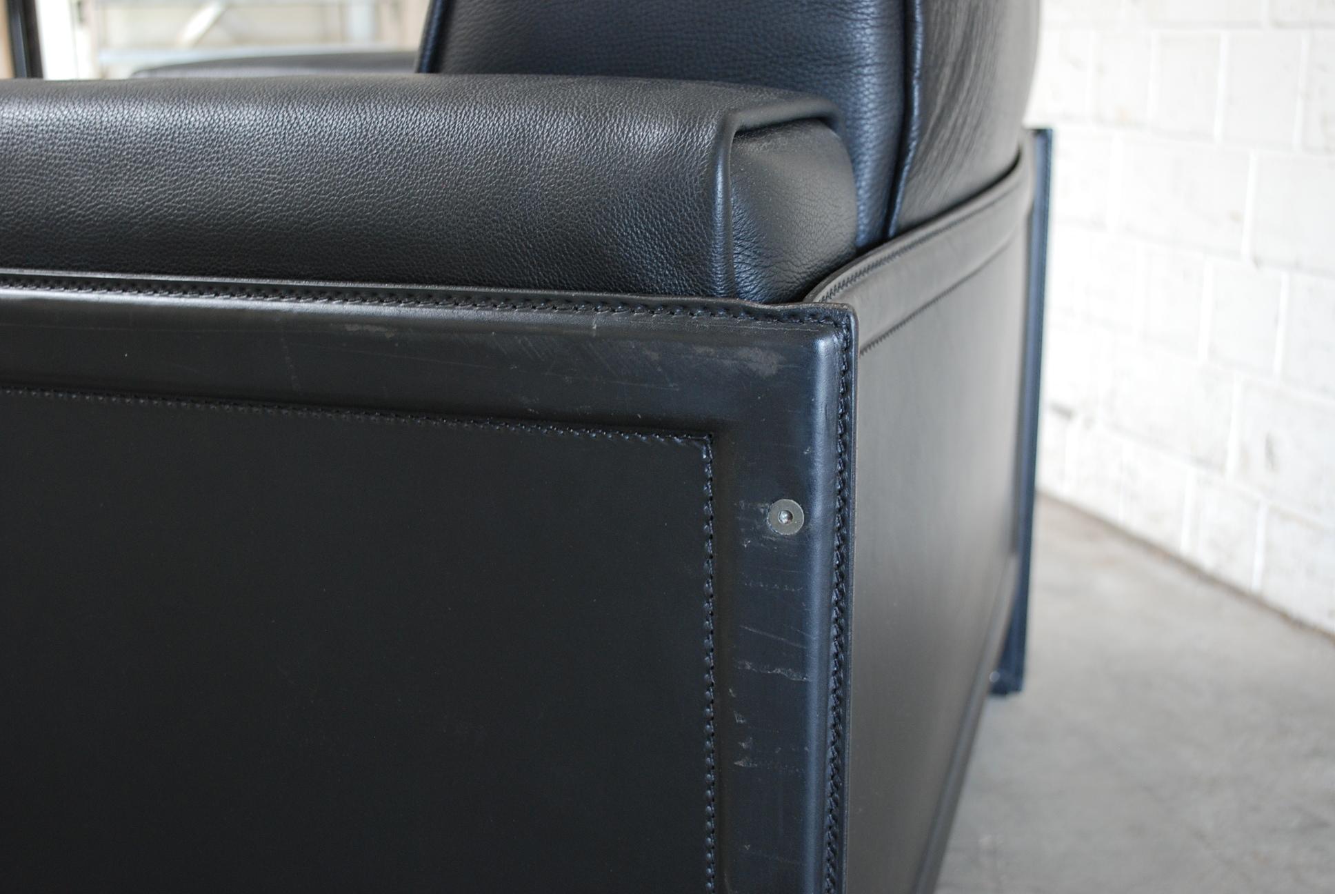 Matteo Grassi Korium Leather Armchair or Chair Korium by Tito Agnoli For Sale 12