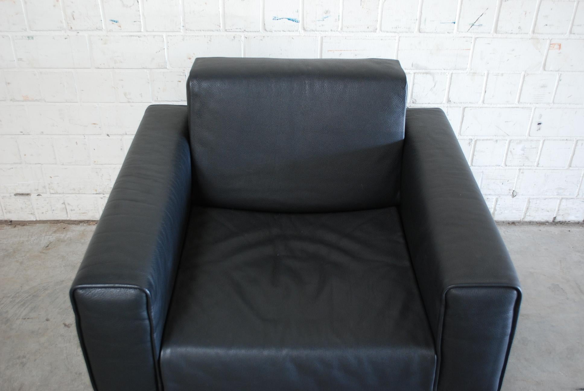 Matteo Grassi Korium Leather Armchair or Chair Korium by Tito Agnoli In Good Condition For Sale In Munich, Bavaria