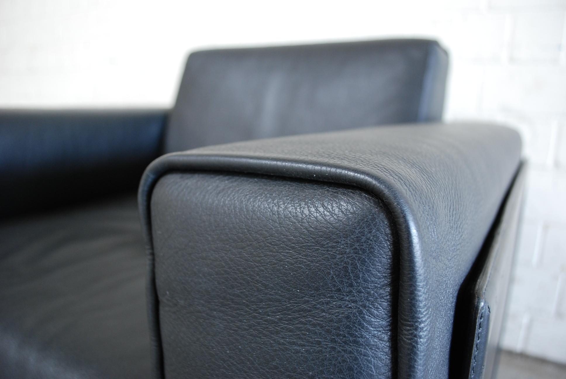 Matteo Grassi Korium Leather Armchair or Chair Korium by Tito Agnoli For Sale 1