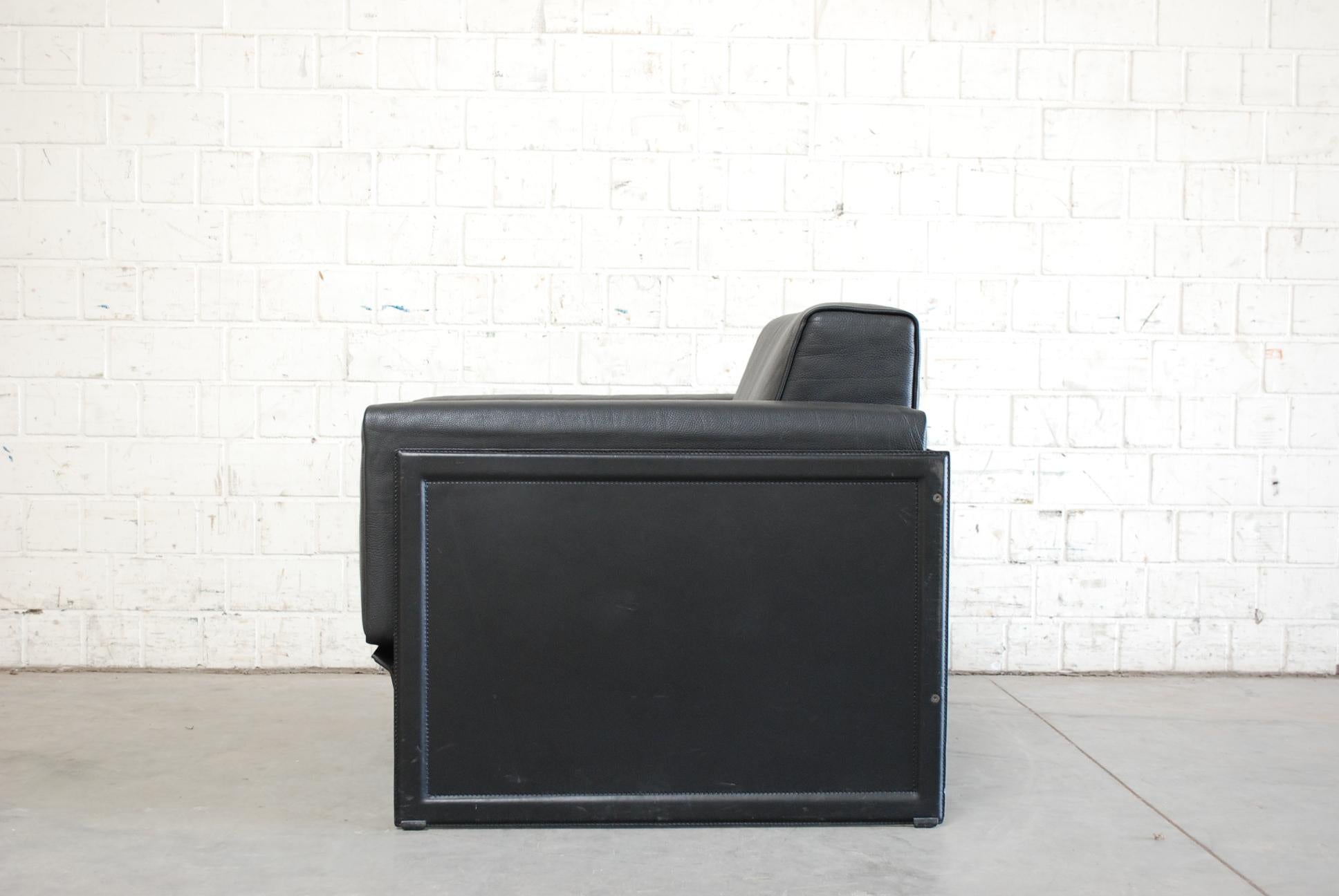 Matteo Grassi Korium Leather Armchair or Chair Korium by Tito Agnoli For Sale 3