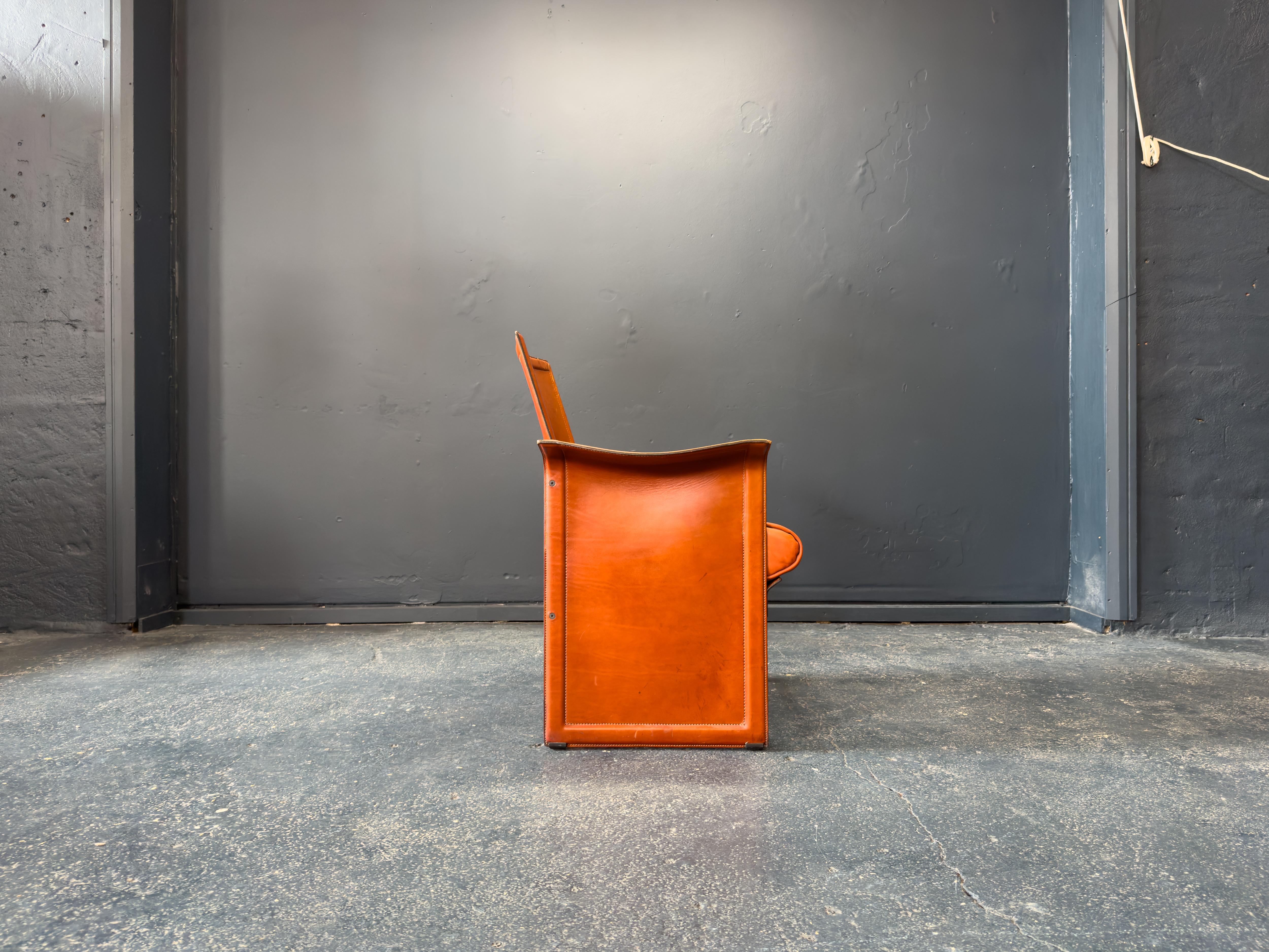 Danish Matteo Grassi 'Korium' Leather Chair For Sale