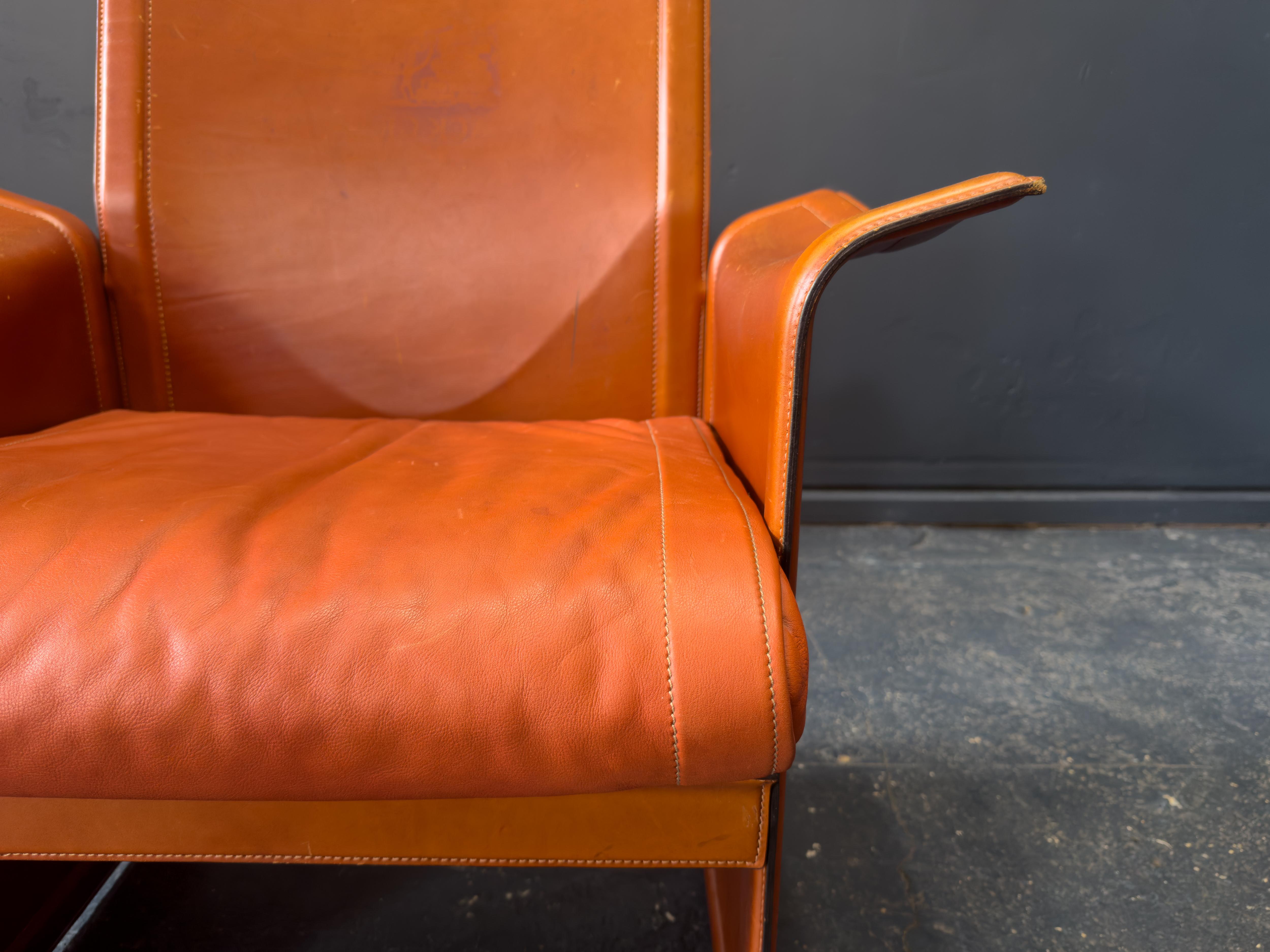 Matteo Grassi 'Korium' Leather Chair For Sale 1
