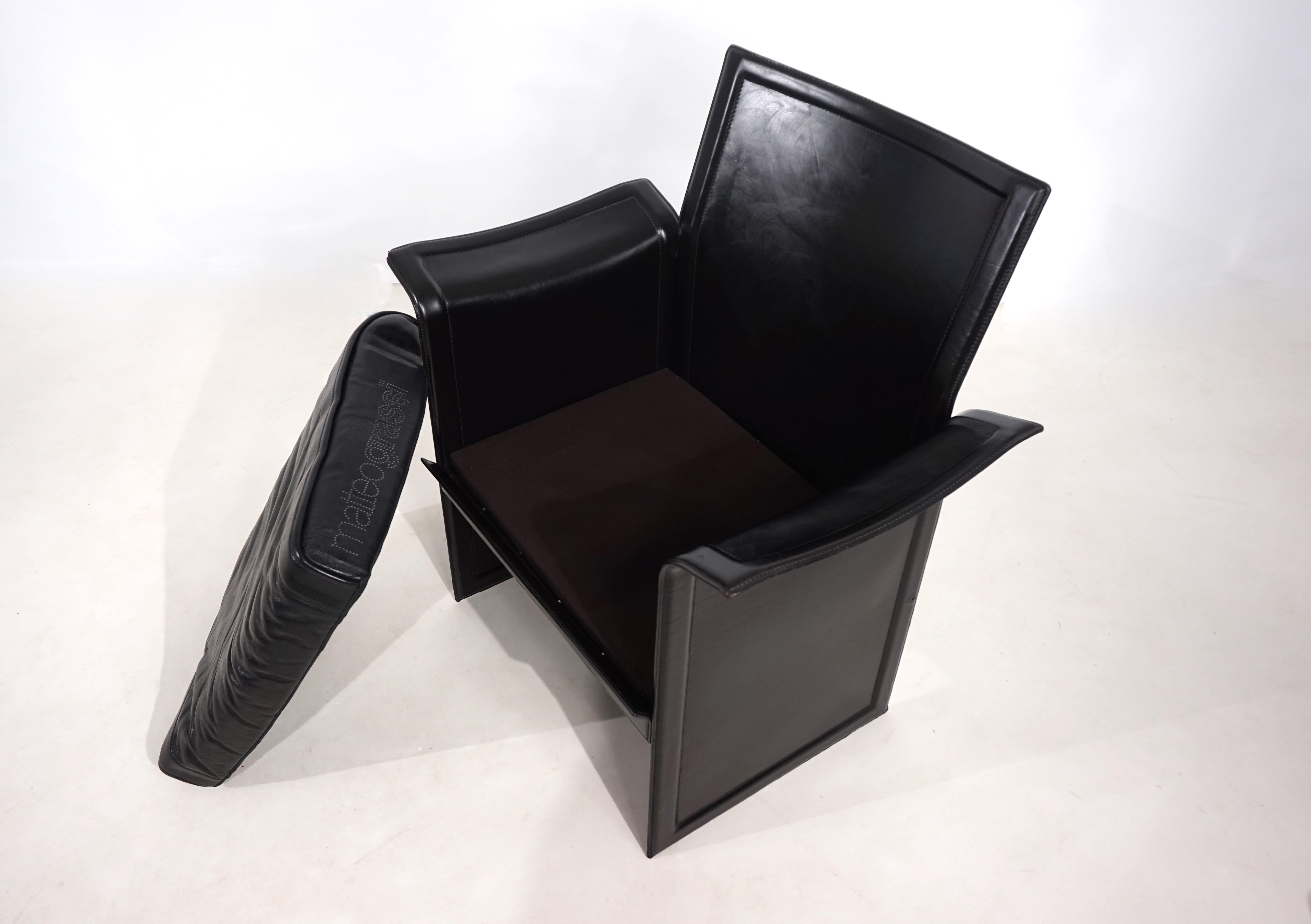 Matteo Grassi Chaise longue en cuir Tito Agnoli, 1980 en vente 6