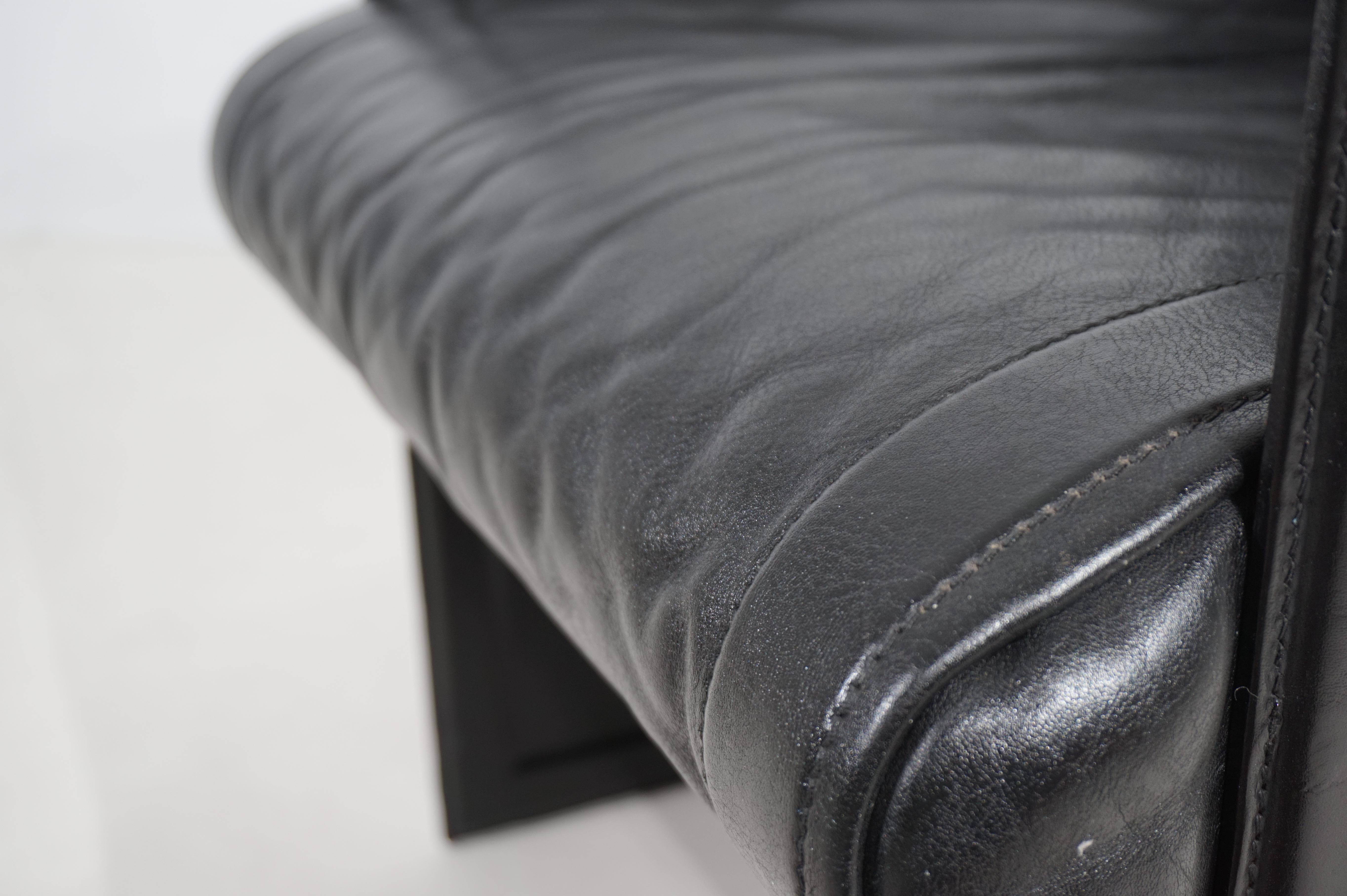Matteo Grassi Chaise longue en cuir Tito Agnoli, 1980 en vente 7