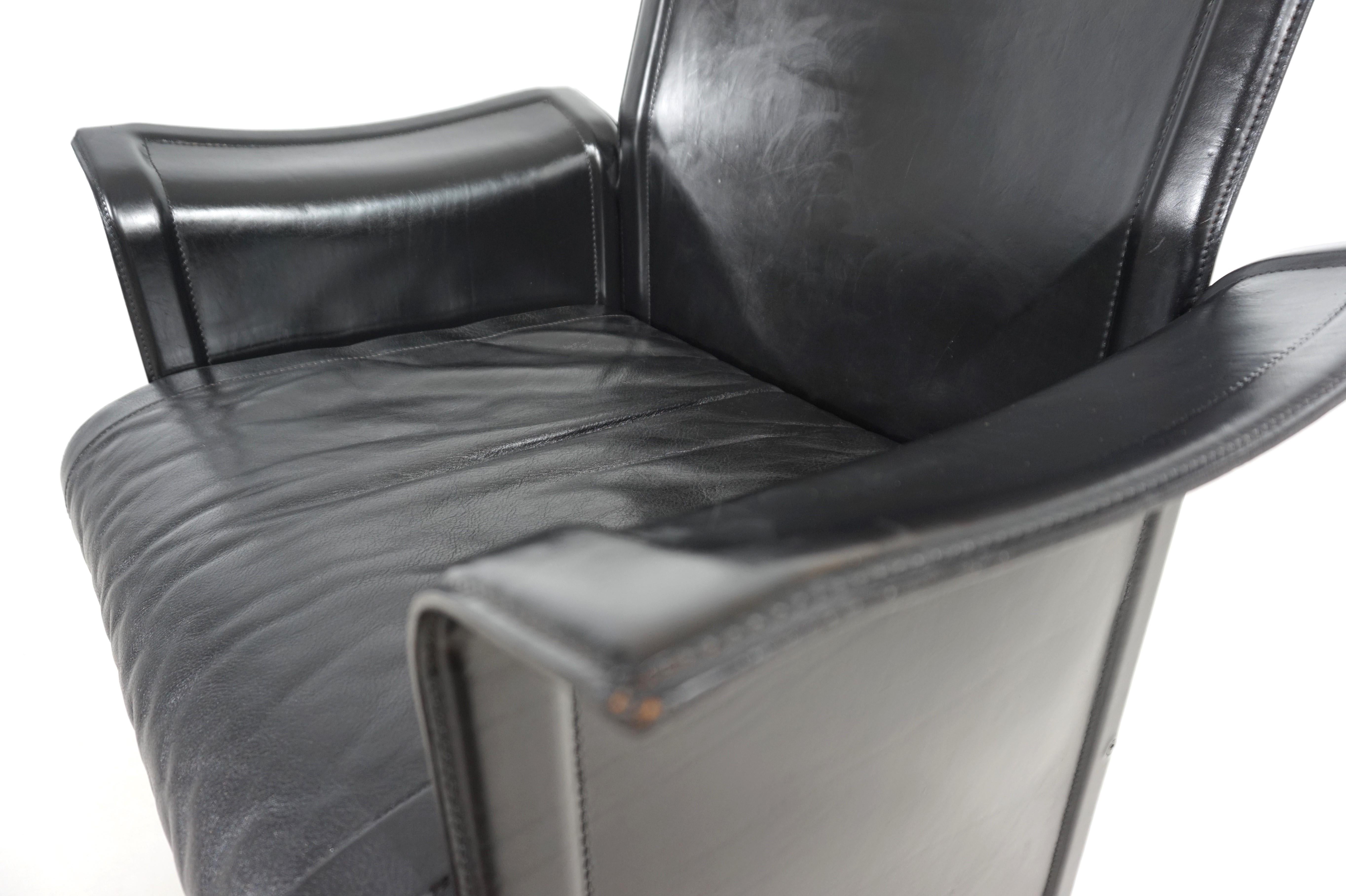 Matteo Grassi Chaise longue en cuir Tito Agnoli, 1980 en vente 11