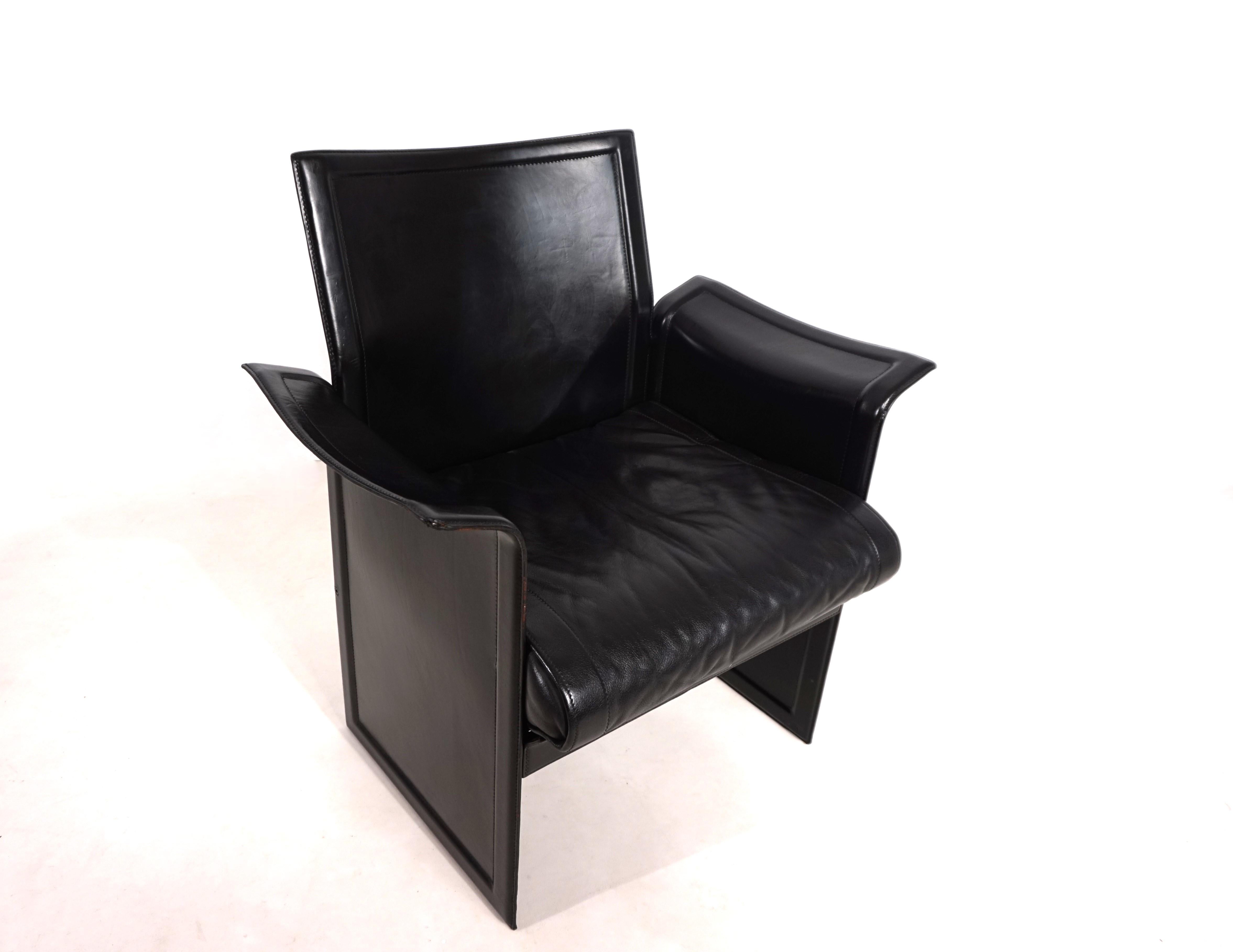 Fin du 20e siècle Matteo Grassi Chaise longue en cuir Tito Agnoli, 1980 en vente