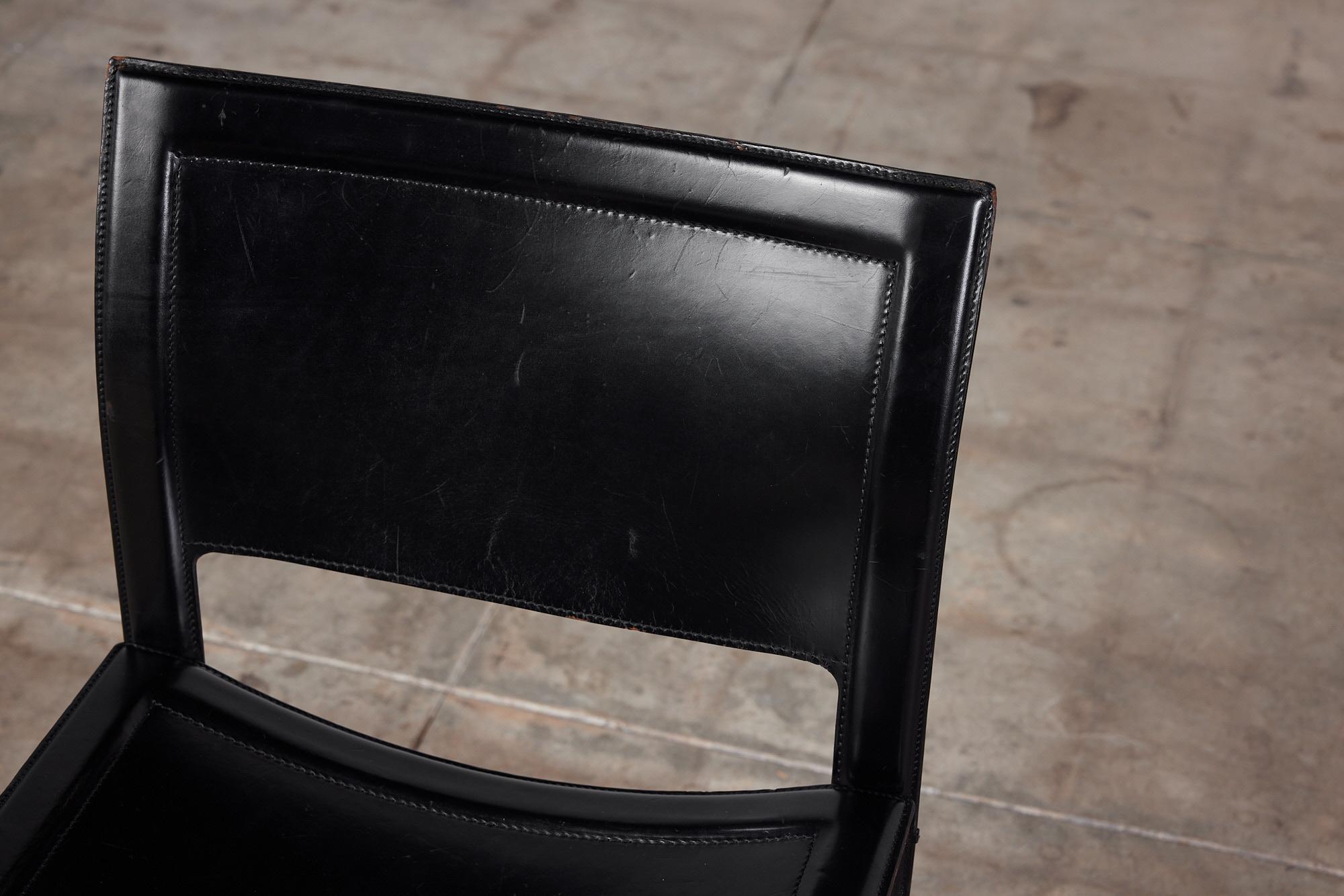 Matteo Grassi Leather Side Chair 1