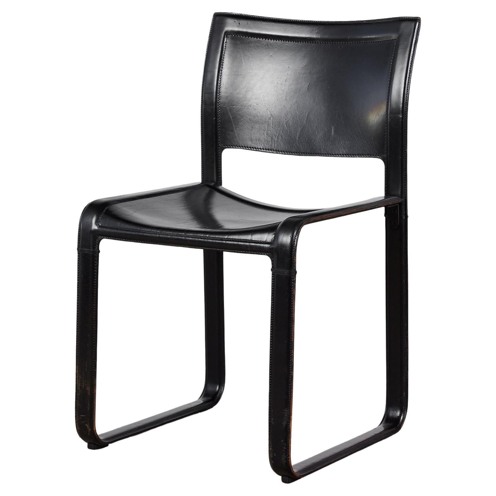 Matteo Grassi Leather Side Chair