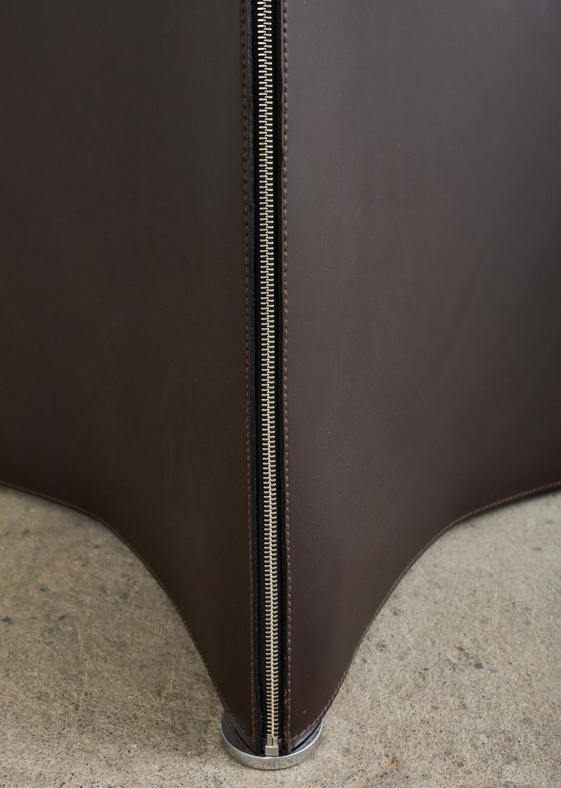 Matteo Grassi Leather Tent Dining Table or Center Table 2