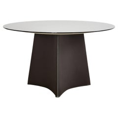 Matteo Grassi Leather Tent Dining Table or Center Table