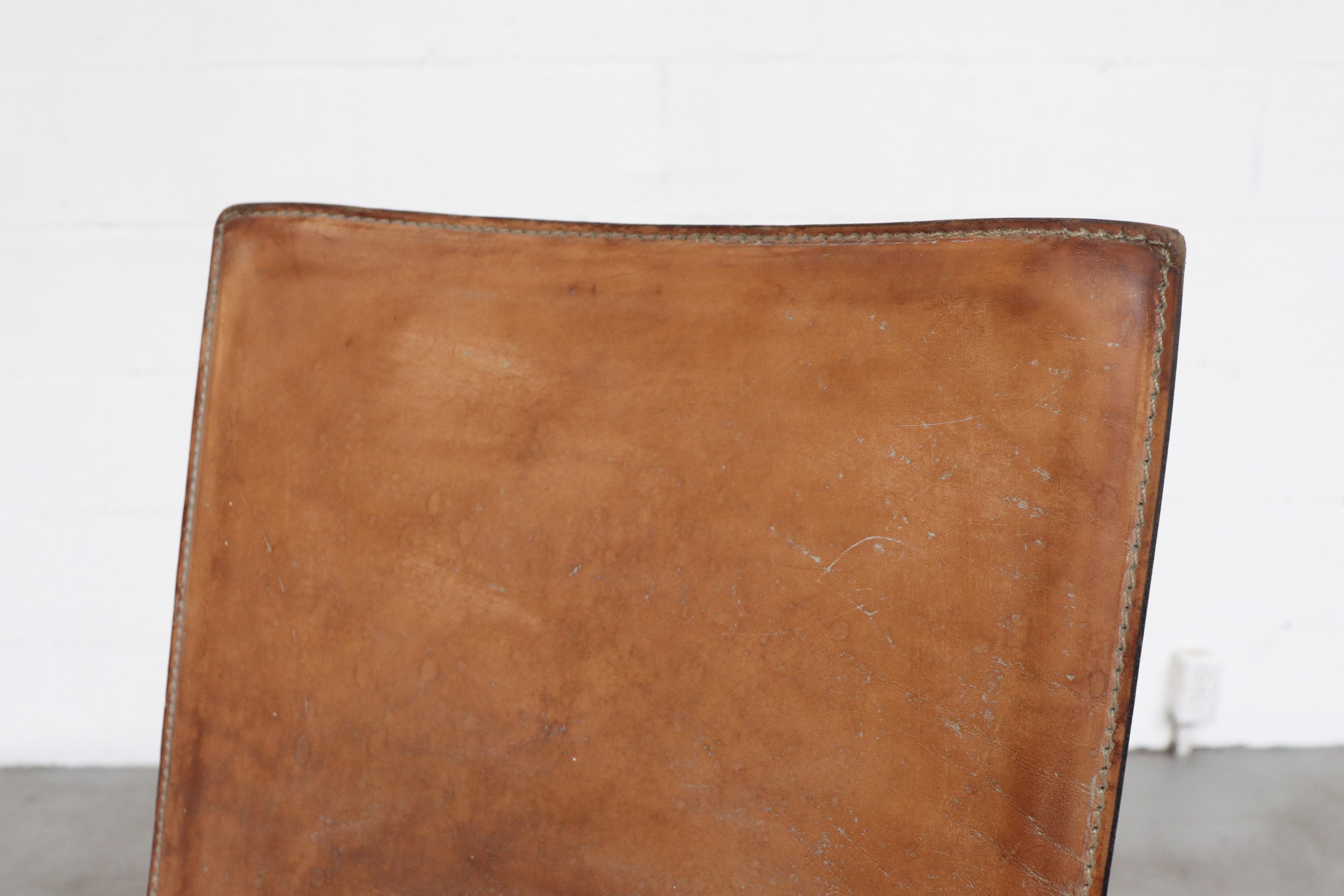 Matteo Grassi Leather Wing Chairs  3