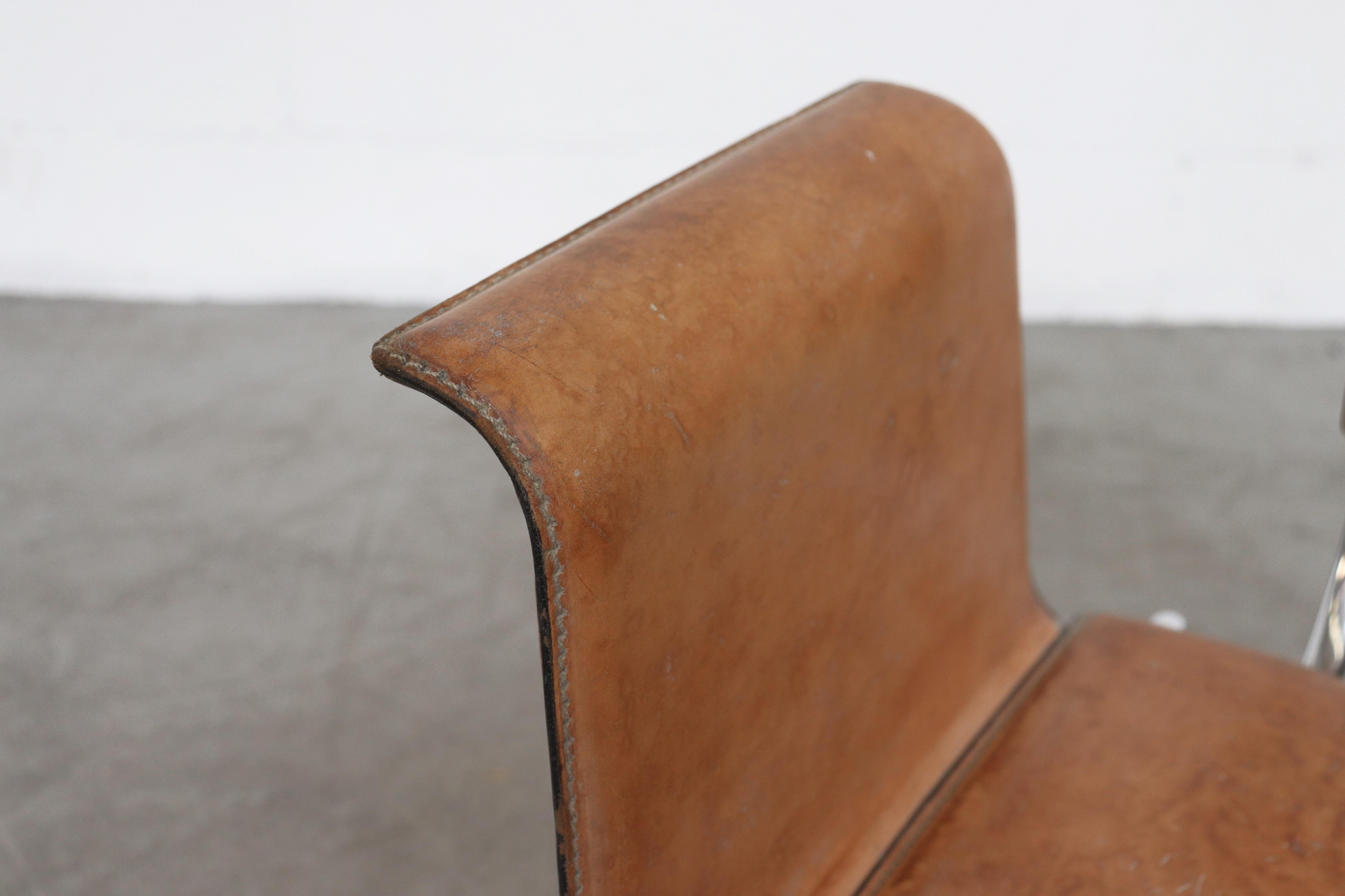 Matteo Grassi Leather Wing Chairs  4