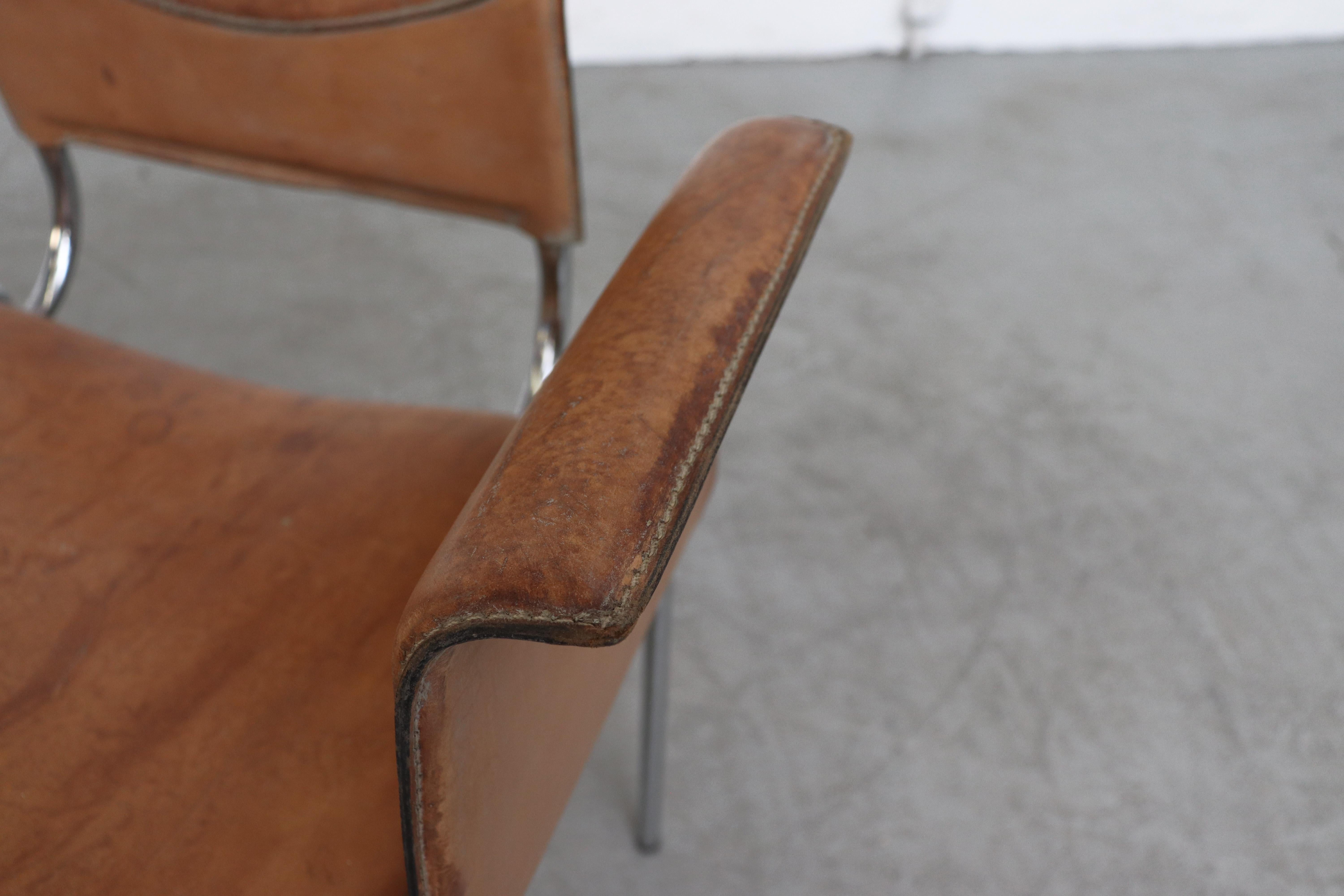 Matteo Grassi Leather Wing Chairs  5